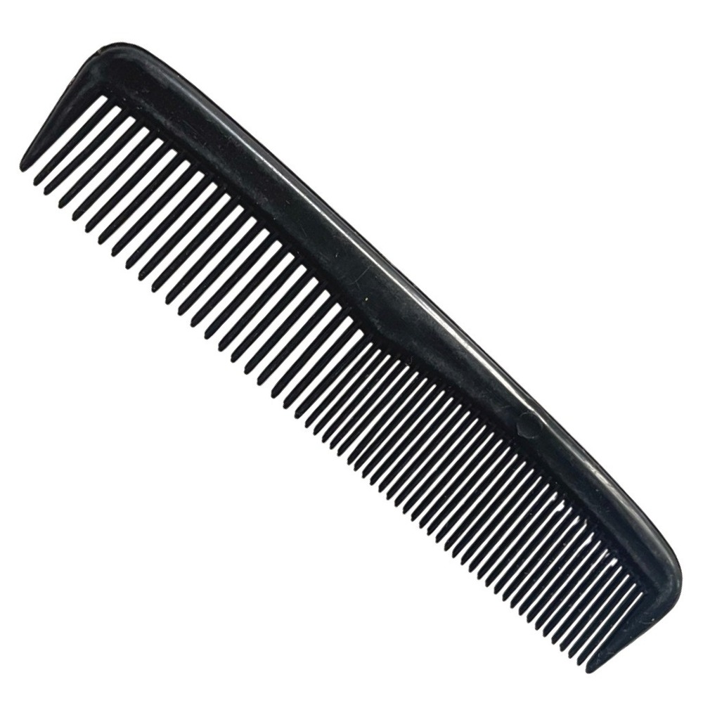 Vintage Ace 5" Hair Comb Hard plastic Black Pocket‎ Purse Comb Unbreakable